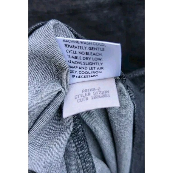 Eileen Fisher Washable Stretch Crepe Melange Mini Skirt Dark Gray M - Picture 4 of 4